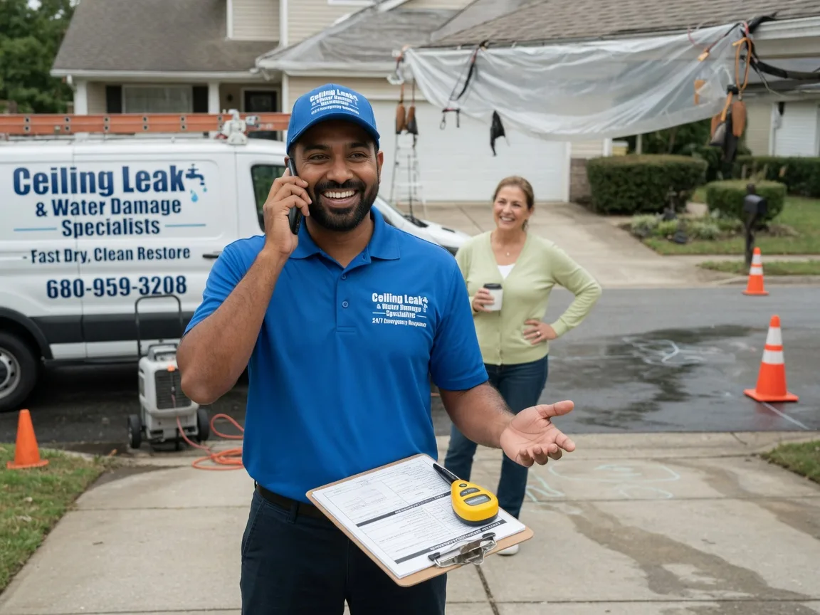 Ceiling Leak Cleanup Brookshire, TX FAQs